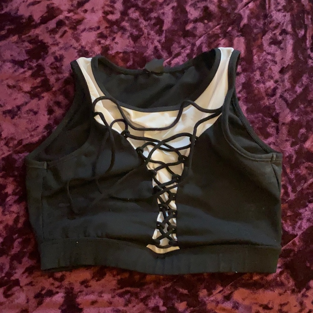 Black crop top